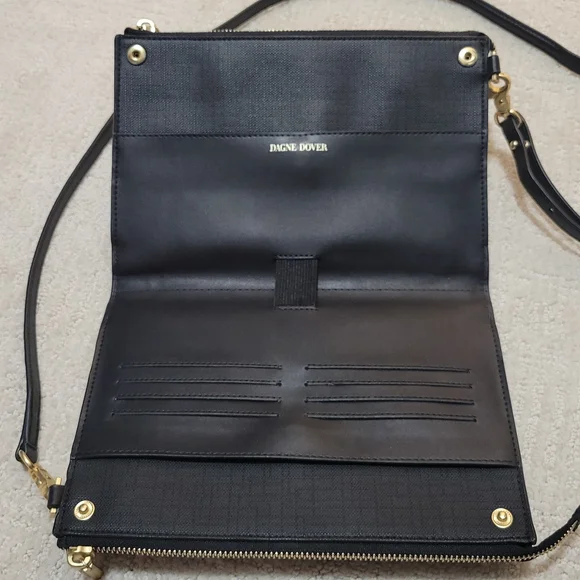 Dagne Dover Essentials Wallet Crossbody Dark Brown EUC - Picture 3 of 8